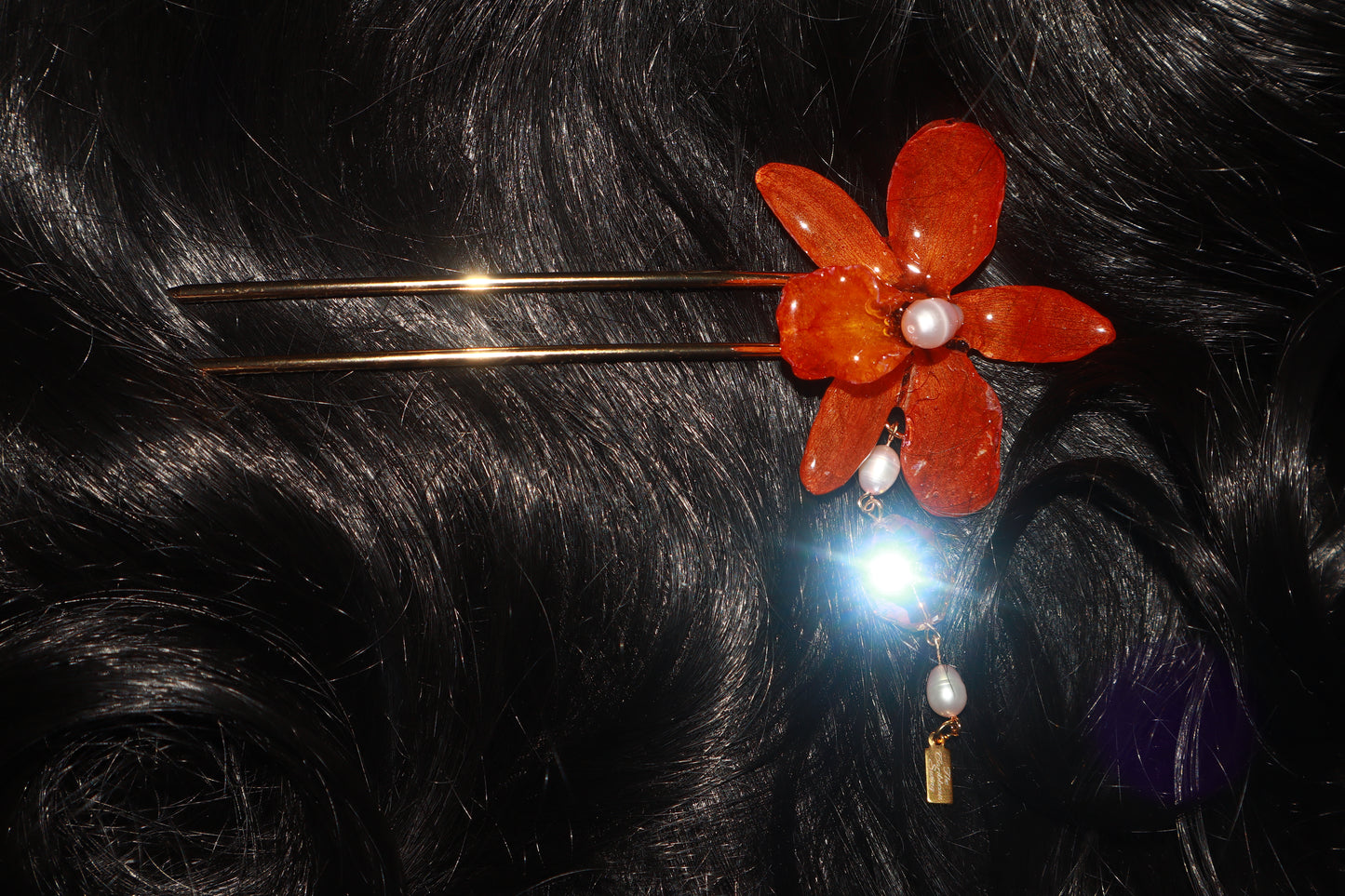 Orquídea Naranja French Stick