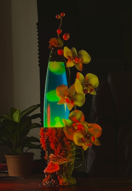 Lámparas de Lava Florales: La Magia Artesanal de Anita con Swing 🐠🫧🌱🌺