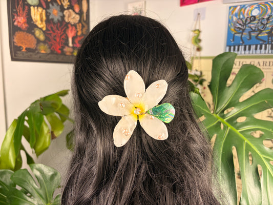 Tropical Plumeria Clip ( grande )