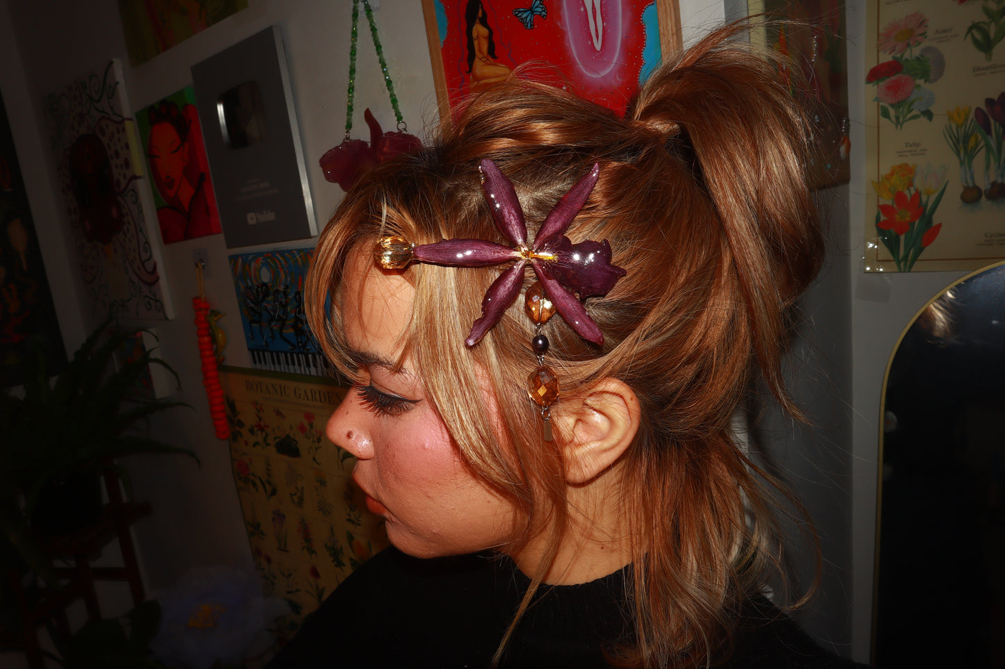 Exotic Orchid Hair Clip