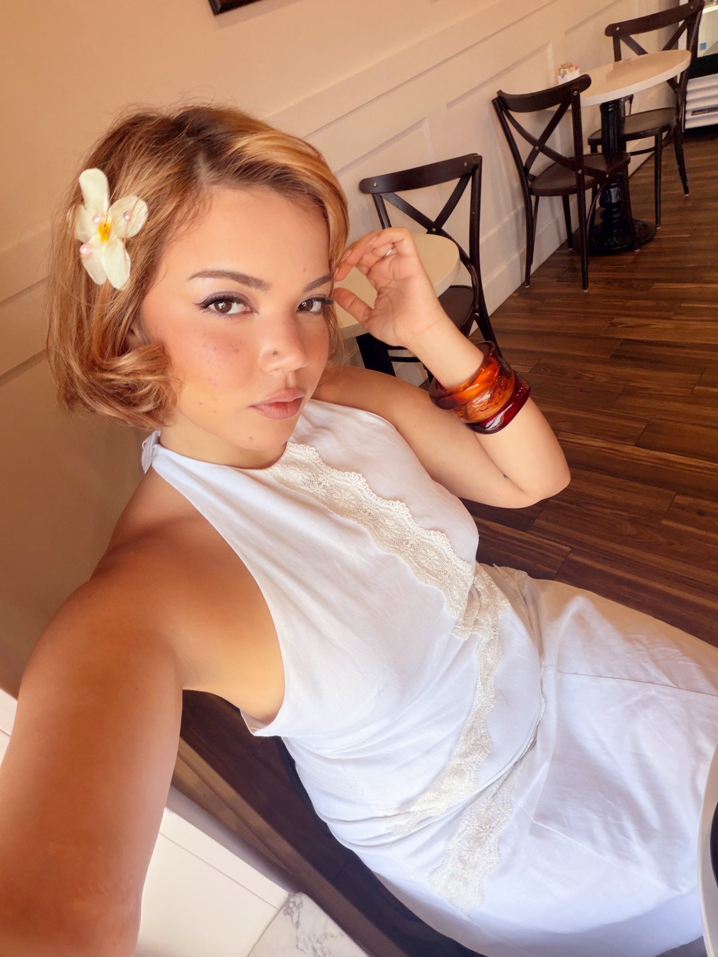 Plumeria Blanca Clip