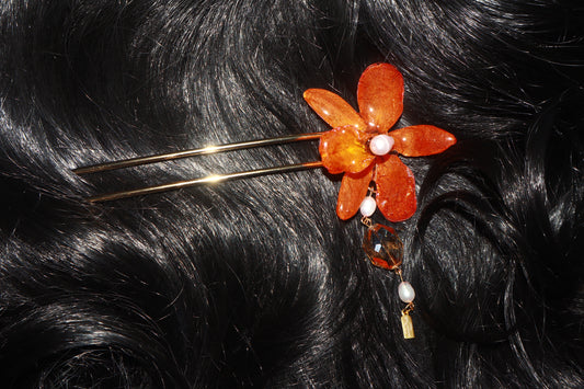 Orquídea Naranja French Stick