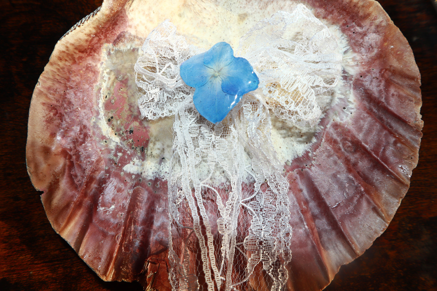 Hortensia Ribbon ( incluye el clip )