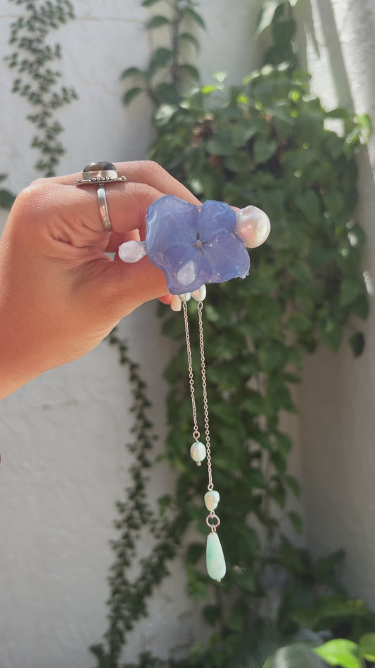 Hortensia Azul Clip